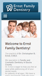 Mobile Screenshot of ernstfamilydentistry.com