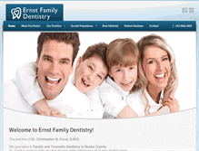 Tablet Screenshot of ernstfamilydentistry.com